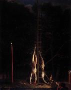 After Jan de Baen The corpses of the brothers De Witt oil on canvas
